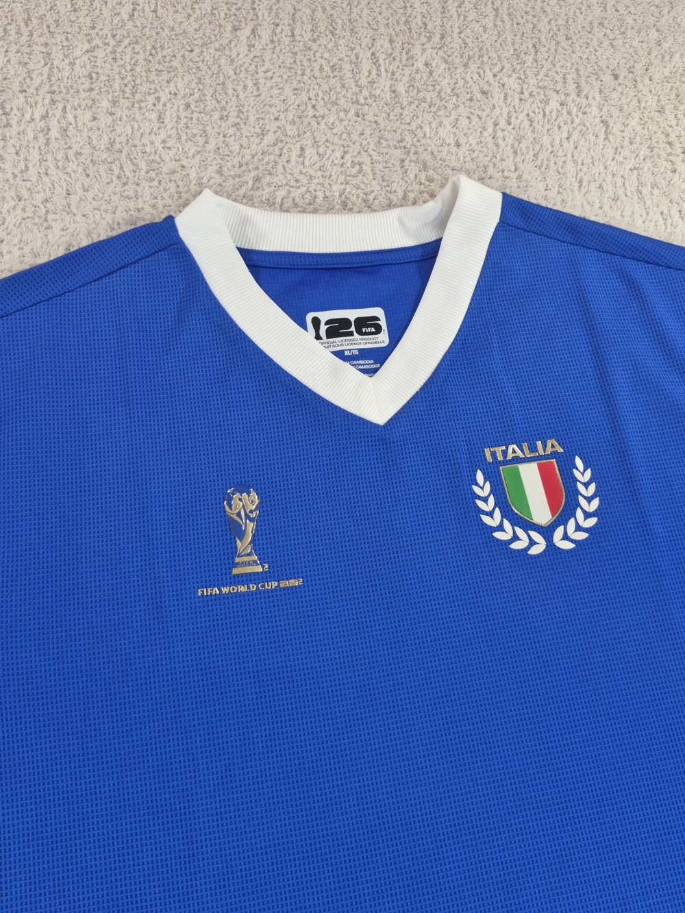 FIFA World Cup 2026 Italy Soccer Jersey XL Blue ITALIA Azzurri FIFA 126 NWT - Picture 2 of 10